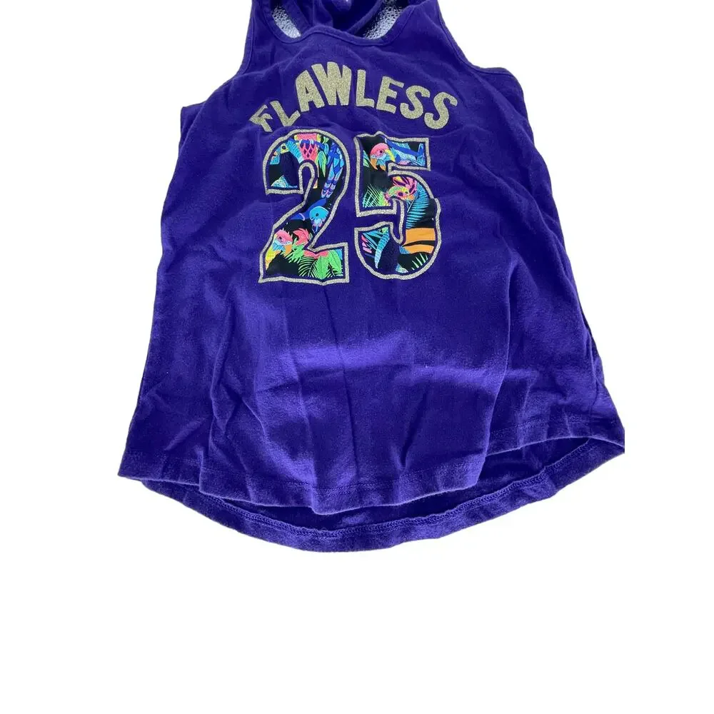 The Children's Place Purple Flawless Graphic Tank Top Youth Size Medium 7/8 Girl